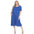 Short Sleeve Pocket Swing Midi Dress - Plus (7 Colors Available)