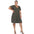 Short Sleeve V-neck Tiered Midi Dress - Plus (6 Colors Available)