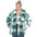 White Mark Women's Plaid Shacket - Plus