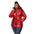 White Mark Women's Metallic Puffer Coat - Plus