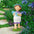 Bluebonnet Twins Springtime Child Garden Statue: Thierry Boy