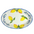 Hand Painted Italian Ceramic Oval Platter - Scalloped Lemons