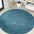 Haze Solid Sleek Low-Pile Round Area Rug