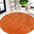 Haze Solid Unique Low Round Area Rug