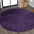 Haze Solid Unique Low Round Area Rug