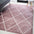 Cole Minimalist Diamond Trellis Area Rug