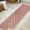 Trebol Moroccan Trellis Textured Weave Indoor/Outdoor Runner Rug