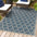 Trebol Moroccan Trellis Textured Weave Indoor/Outdoor Area Rug