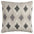 Ikat Embroidered Knife Edged  Decorative Throw Pillow