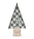 Farmhouse Christmas Tree Shape Tabletop Decor 4.33 x 1.97 x 7.28''