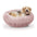 Details Calming Dog and Cat Bed, Soft Round Donut Bed for Pets, Super Lux, Shaggy Fur