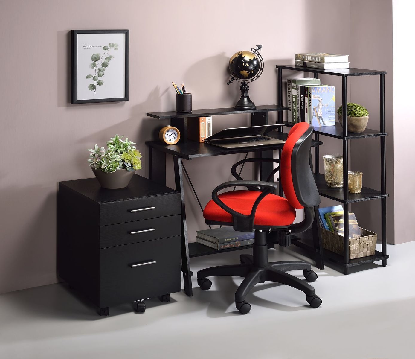 ACME Nypho Writing Desk, Black Finish - Tuesday Morning - Office Desks