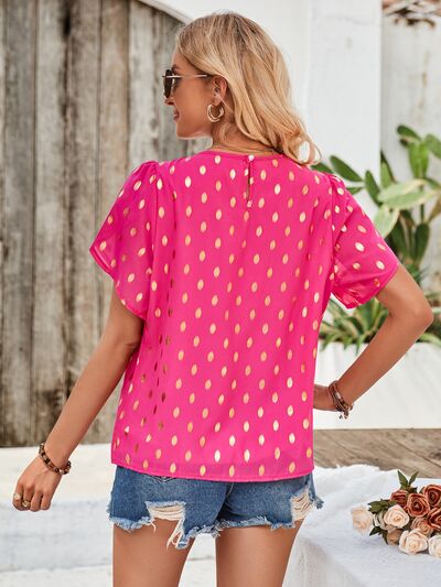 Amy Petal Sleeve Top - Tuesday Morning - Shirts & Blouses