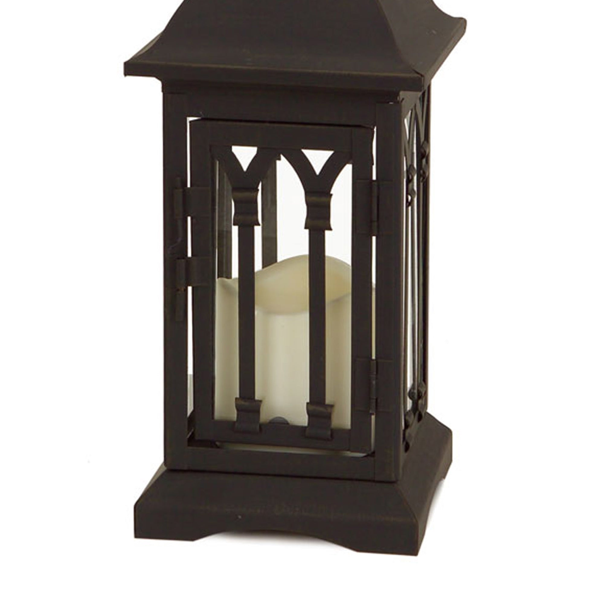 Black Metal Lantern with LED Candle (Set of 2) - Tuesday Morning - Lighting Decoration