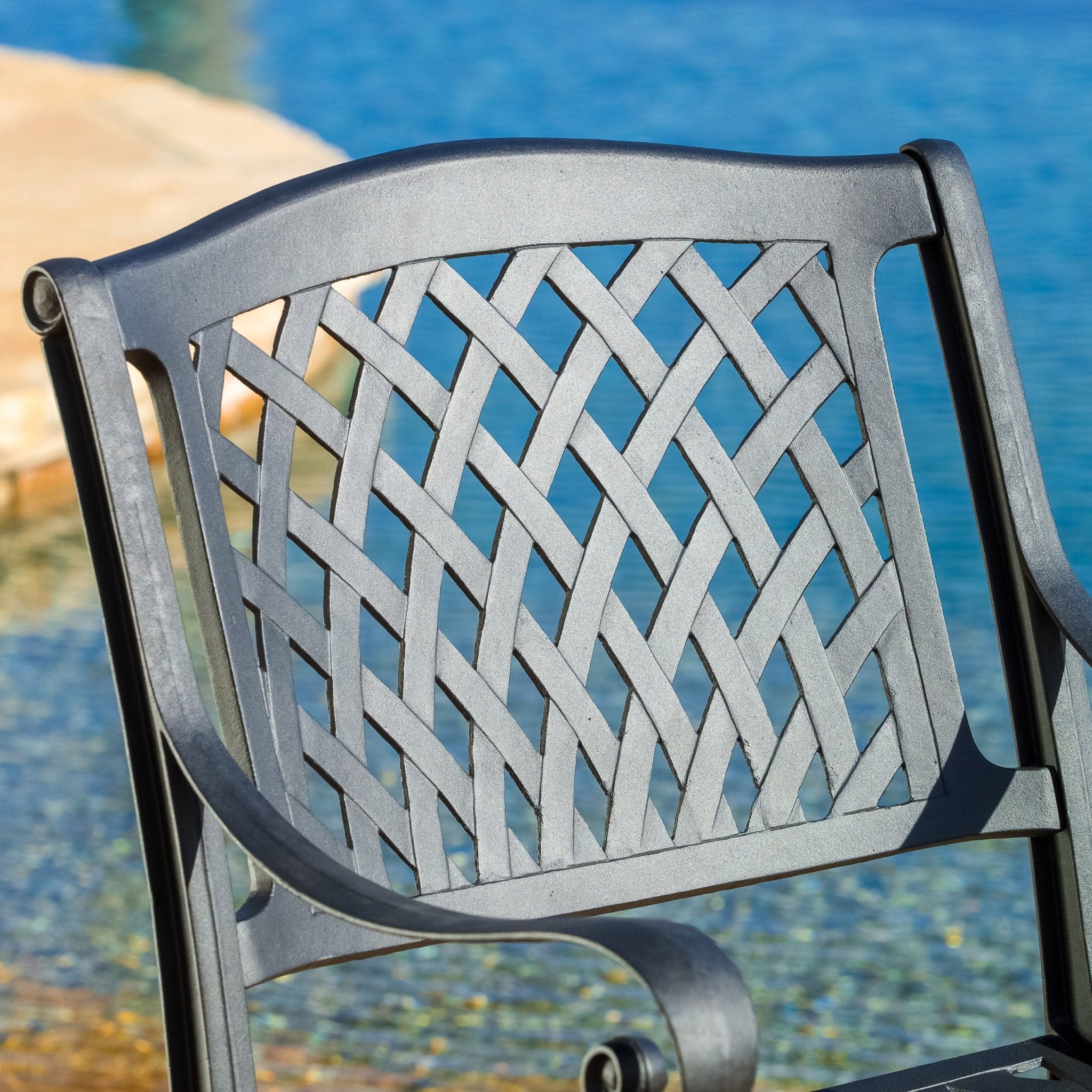 CAYMAN ARCH MESH I CHAIR(set of 2) - Tuesday Morning - Chairs