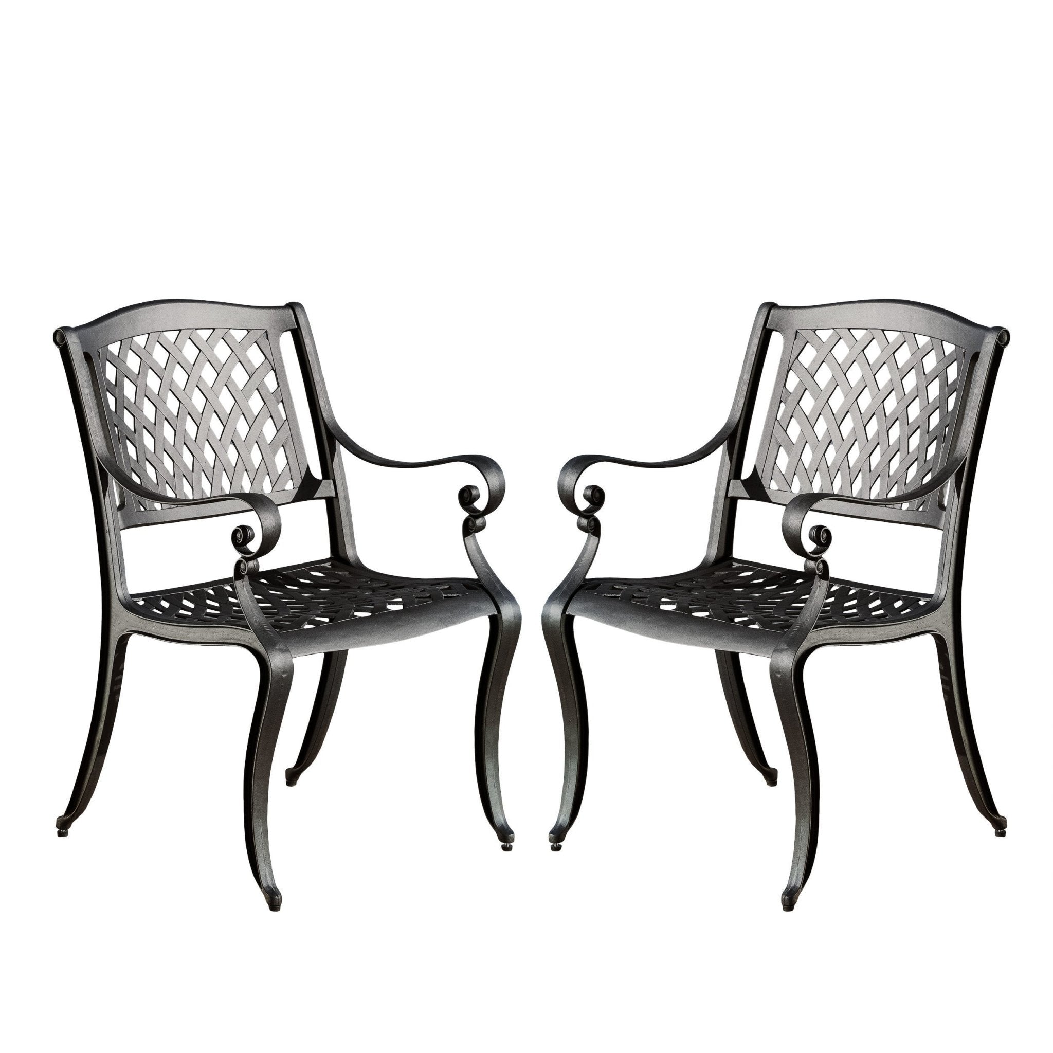 CAYMAN ARCH MESH I CHAIR(set of 2) - Tuesday Morning - Chairs