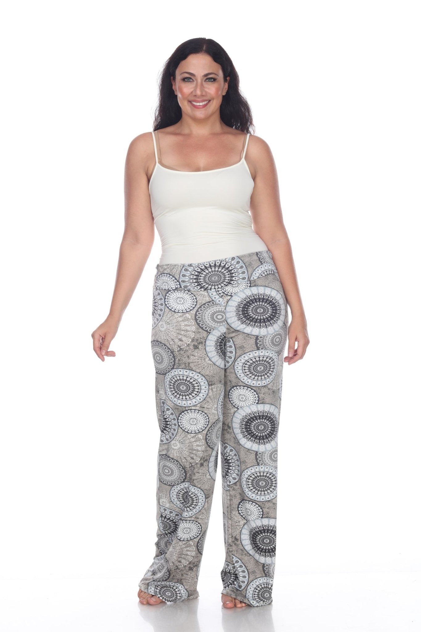 Circle Print Plus Size Palazzo Pants - Plus - Tuesday Morning - Pants