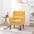 Modern Accent Chair Upholstered Mid Century Modern Chair with Chenille Fabric