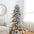 6ft Pre-Lit Flocked Fir Artificial Christmas Tree with 300 Warm White Lights