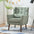 Modern Accent Chair Upholstered Mid Century Modern Chair with Chenille Fabric