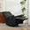 270° Power Swivel Rocker Recliner Chair,  PU Leather Electric Glider Reclining Sofa with USB Ports