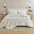 greatbayhome Quilts & Comforters King / Heathered Oatmeal 3 Piece Jersey Knit Quilt Set - Natalie Collection Jersey Knit Heathered Quilt Set | Natalie Collection 