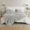 greatbayhome Quilts & Comforters King / Heathered Light Grey 3 Piece Jersey Knit Quilt Set - Natalie Collection Jersey Knit Heathered Quilt Set | Natalie Collection 