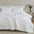 greatbayhome Quilts & Comforters King / California King / White Solid Reversible Comforter Set - Odette Collection Reversible Comforter Set | Odette Collection 