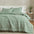 greatbayhome Quilts & Comforters King / California King / Sage Solid Reversible Comforter Set - Odette Collection Reversible Comforter Set | Odette Collection 