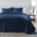 greatbayhome Quilts & Comforters Twin / Twin XL / Navy Velvet Box-Stitched Quilt Set - Vivica Collection Velvet Box-Stitched Quilt Set | Vivica Collection 