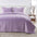 greatbayhome Quilts & Comforters Twin / Twin XL / Lavender Velvet Box-Stitched Quilt Set - Vivica Collection Velvet Box-Stitched Quilt Set | Vivica Collection 